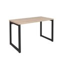 Ver imagem 5 de Escrivaninha Mesa Escritório Office 120cm Industrial Preto Fosco e Carvalho