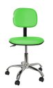 Ver imagem 2 de Cadeira Secretaria Giratoria Bolt CR - Couro Sintetico Corano - Verde