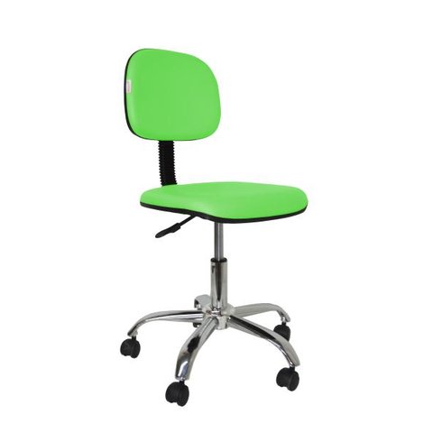 Cadeira Secretaria Giratoria Bolt CR - Couro Sintetico Corano - Verde
