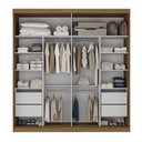 Ver imagem 5 de Guarda Roupa 2 Portas de Correr com Espelho 219 cm X 230 cm 100% MDF