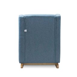 Poltrona de Amamentação e Balanço com Puff em Suede Confortável - 4