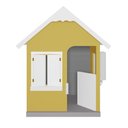 Ver imagem 5 de Casinha de Brinquedo com Floreiros Mdf Amarelo/branco L12 - Gran Belo