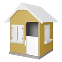 Ver imagem 1 de Casinha de Brinquedo com Floreiros Mdf Amarelo/branco L12 - Gran Belo