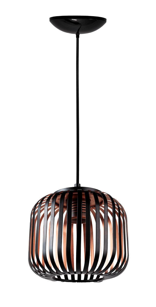 Luminaria Pendente de Teto Roma Bronze 17cm E27 MadeiraMadeira