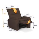 Ver imagem 3 de Poltrona do Papai Reclinável Copenhagen Corino