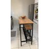 Mesa Bistrô Estilo/Modelo Industrial com 4 banquetas (1,40 x 0,60) - 1