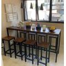 Mesa Bistrô Estilo/Modelo Industrial com 4 banquetas (1,40 x 0,60) - 2