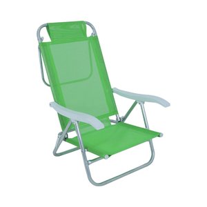 Cadeira Reclinável Sunny em Alumínio 6 Posições Verde