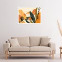 Ver imagem 1 de Quadro Decorativo Natureza Abstrato - 50x70cm:moldura Preta