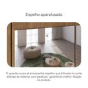 Ver imagem 5 de Guarda-Roupa Buriti 2 Portas 6 Gavetas com Espelho Neve Novo Horizonte