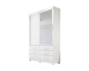 Ver imagem 2 de Guarda-Roupa Buriti 2 Portas 6 Gavetas com Espelho Neve Novo Horizonte