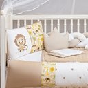 Ver imagem 3 de Kit Protetor Berço Leão Selva Safari Bege 11 Peças
