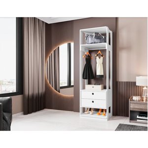 Guarda Roupa Roupeiro Modulo Titan com 2 Gavetas e 3 Prateleiras Moveis Leão