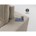 Ver imagem 4 de Sofá com Molas Ensacadas Retrátil e Reclinável Strike 2,40m Veludocristal com Carregador Usb -