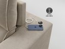 Ver imagem 4 de Sofá com Molas Ensacadas Retrátil e Reclinável Strike 2,40m Veludocristal com Carregador Usb -