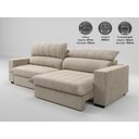 Ver imagem 2 de Sofá com Molas Ensacadas Retrátil e Reclinável Strike 2,40m Veludocristal com Carregador Usb -