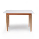 Ver imagem 2 de Mesa de Jantar Liz 6 Lugares Retangular MDF Branca Móveis Britz