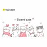 Adesivo de Parede Sweet Cats - 2