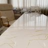 Papel de Parede Mármore Alba Imperial Branco Dourado Vinil Adesivo Impermeável Pia Box Mesa Banheiro - 2