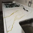 Ver imagem 6 de Papel de Parede Mármore Alba Imperial Branco Dourado Vinil Adesivo Impermeável Pia Box Mesa Banheiro