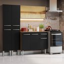 Ver imagem 1 de Armário de Cozinha Compacta 169cm Rustic/Preto Emilly Madesa 09