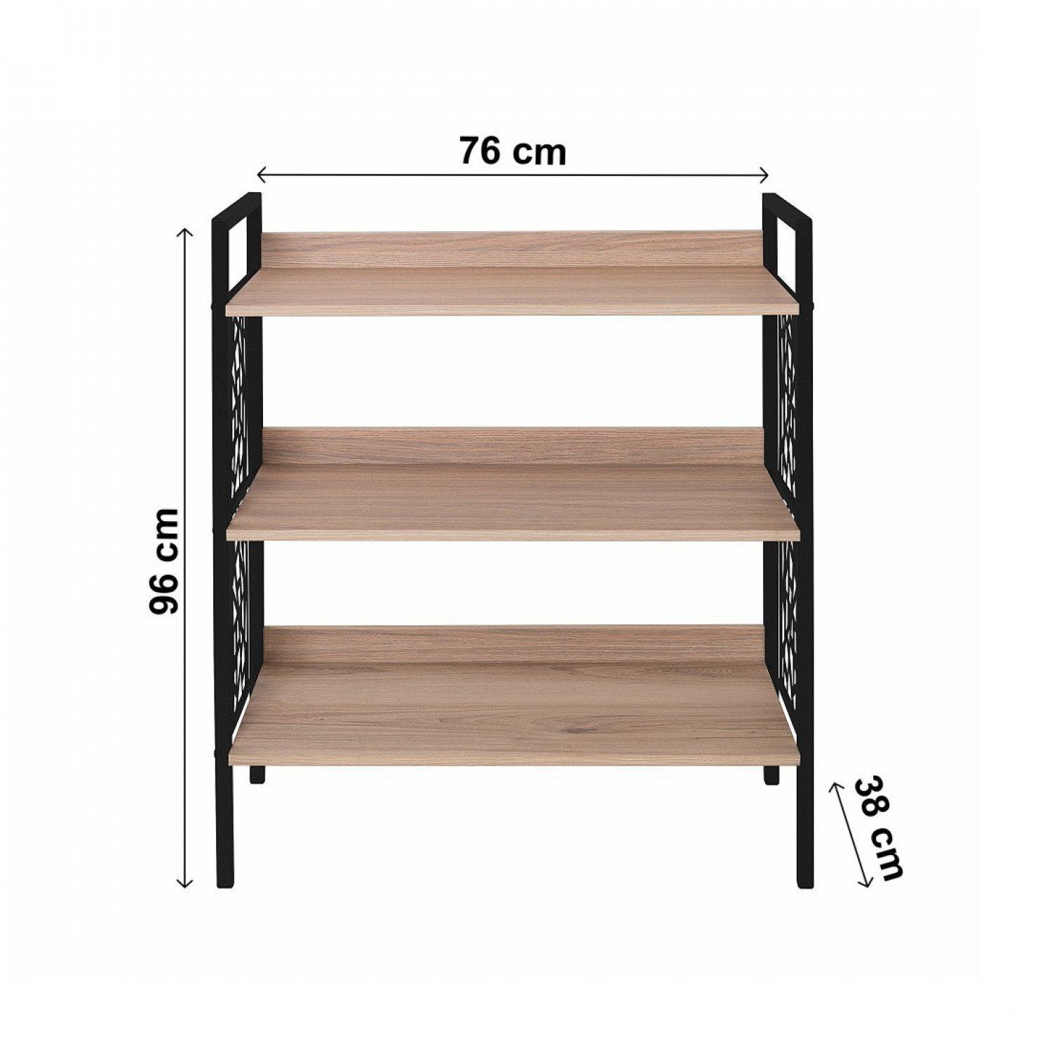 Estante Baixa 76cmx96cm 3 Prateleiras Beta - 3