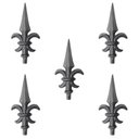 Ver imagem 1 de Kit 5 Ponta de Lança Ferro Grade Portão Muro Espadinha Nº 3