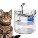 Ver imagem 2 de Fonte Bebedouro Agua Gato Pet Cachorro Gatinho 2 Litros Transparente Silenciosa Usb Automatica Anima