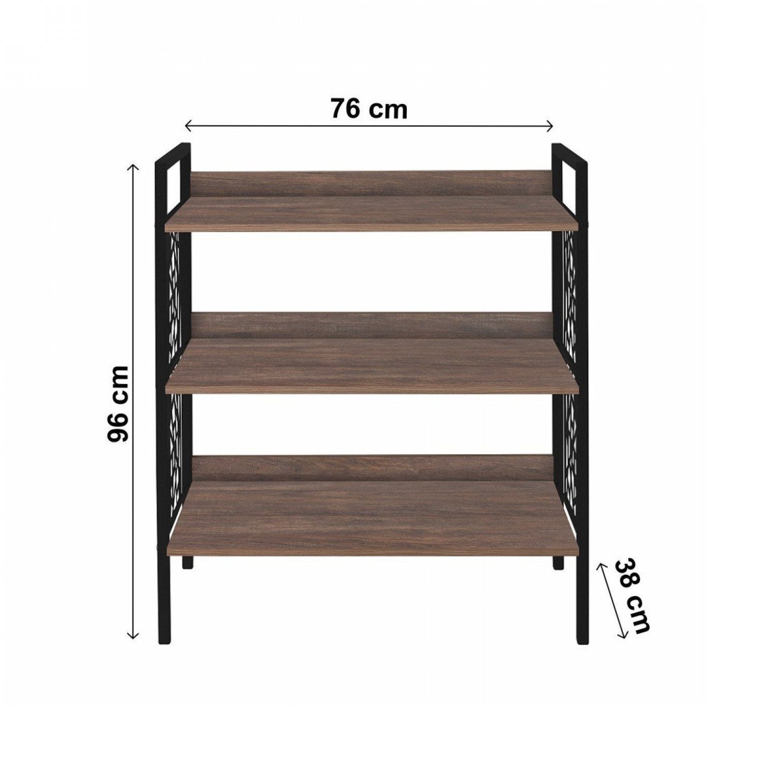 Estante Baixa 76cmx96cm 3 Prateleiras Beta - 5