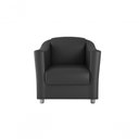 Ver imagem 1 de Poltrona Decorativa Bia 1 Lugar Sintético Preto Matrix