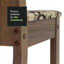 Ver mais imagens de Conjunto Sala de Jantar Mesa Tampo de Madeira 4 Cadeiras Rustic/cinza/bege Marrom Samara Madesa