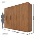 Ver imagem 3 de Guarda-Roupa Casal 8 Portas 4 Gavetas Titanium