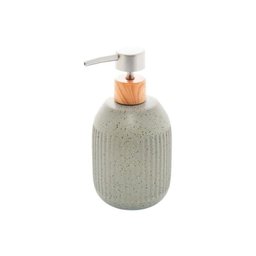 Dispenser para Sabonete Líquido em Cerâmica Granilite Lines 430ml Lyor Cinza - 2