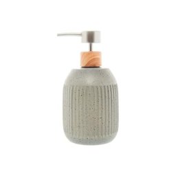 Dispenser para Sabonete Líquido em Cerâmica Granilite Lines 430ml Lyor Cinza - 3