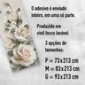 Adesivo de Porta - Rosas Brancas Retrô - 4