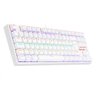 TECLADO MECANICO GAMER DAKSA BRANCO KEYBOARD SWITCH VERMELHO ABNT2 - 1