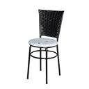 Ver imagem 2 de 2 Cadeiras Pretas para Mesa Hawai Preta com Assento Floral:floral Areia