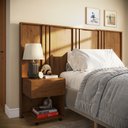 Ver imagem 1 de Cabeceira Sleep Movelove Cama Solteiro + Criado Suspenso