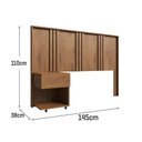 Ver imagem 4 de Cabeceira Sleep Movelove Cama Solteiro + Criado Suspenso