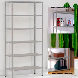 Estante de Aço 6 Prateleiras 60cm – Organizador para Casa, Escritório ou Depósito - Cinza - 4