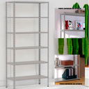 Ver imagem 4 de Estante de Aço 6 Prateleiras 60cm – Organizador para Casa, Escritório ou Depósito - Cinza