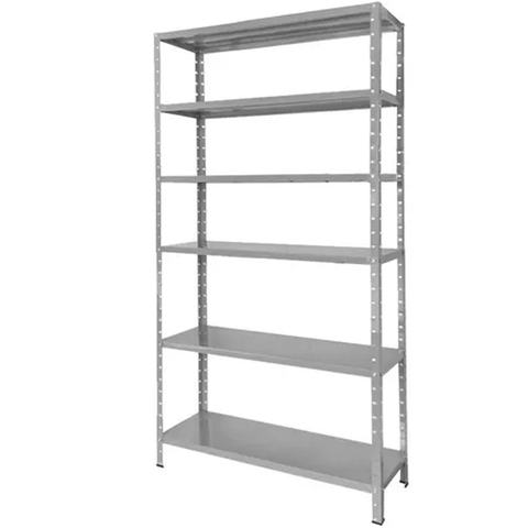 Estante de Aço 6 Prateleiras 60cm – Organizador para Casa, Escritório ou Depósito - Cinza