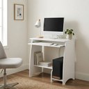 Ver imagem 3 de Mesa para Computador Elegante para Estudo e Trabalho com Estilo Contemporaneo Branco Pixel