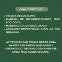 Ver imagem 4 de Treliça Jardim Vertical Eucalipto 30x90 cm Stain Nogueira