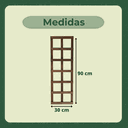 Ver imagem 3 de Treliça Jardim Vertical Eucalipto 30x90 cm Stain Nogueira