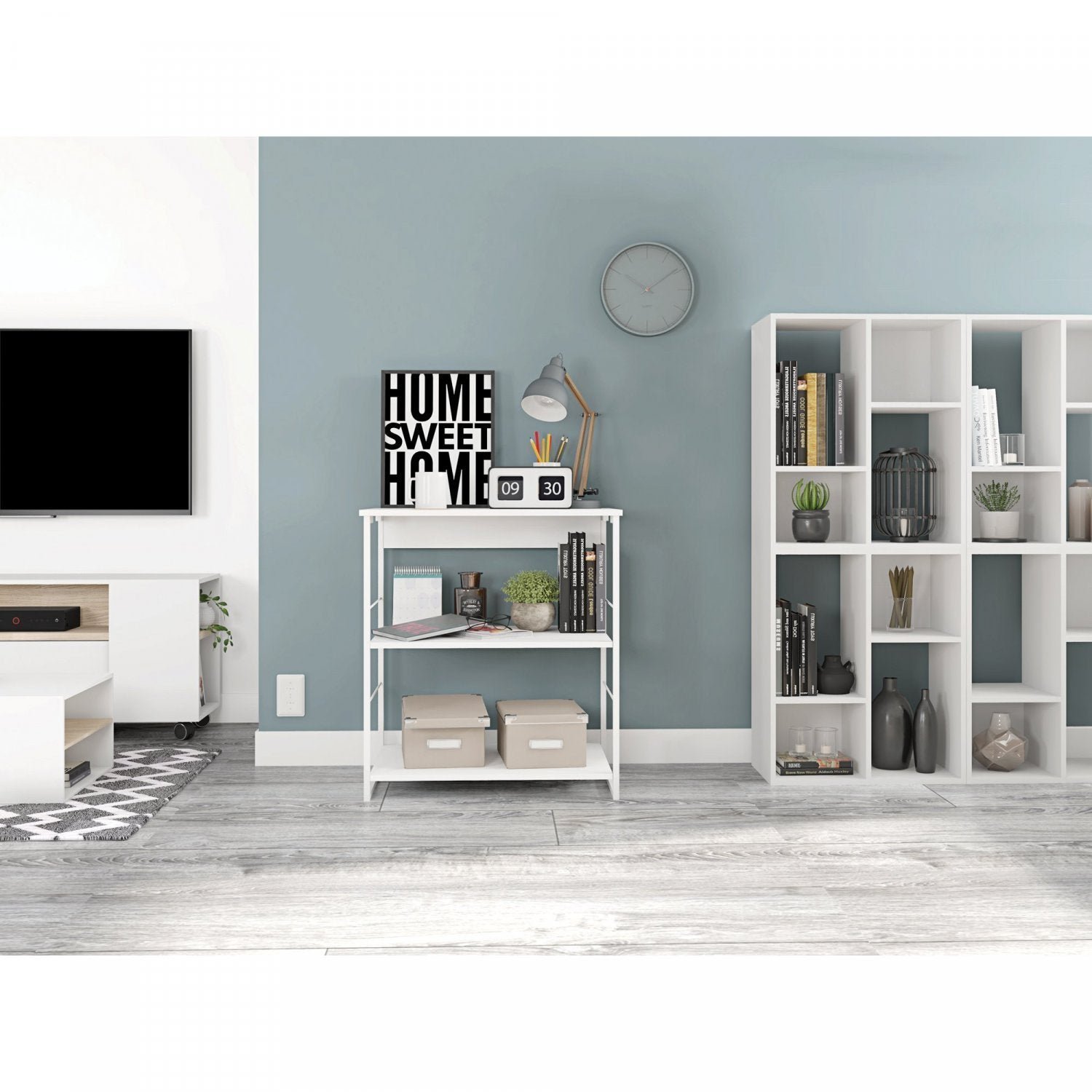 Aparador 3 Prateleiras 68cm em Aço Industrial Fabrick Caemmun