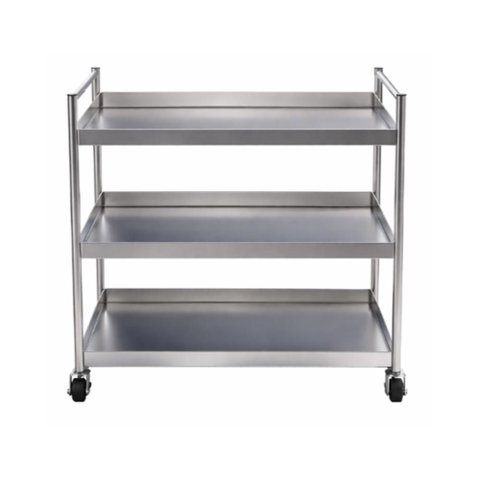 Carro Bandeja Triplex | 90 x 50 x 85 cm | Inox 430