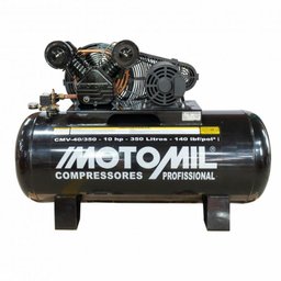 Compressor 140lbs 10HP Trifásico 220/380V CMV-40/350 Motomil - 1 Compressor 140lbs 10HP Trifásico 220/380V CMV-40/350 Motomil - 1