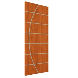 Kit 3 Portas de Madeira Frisada U.v 210cm X 80cm - R20c:mogno - 2