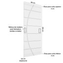 Ver imagem 3 de Kit 3 Portas de Madeira Frisada U.v 210cm X 80cm - R20c:mogno